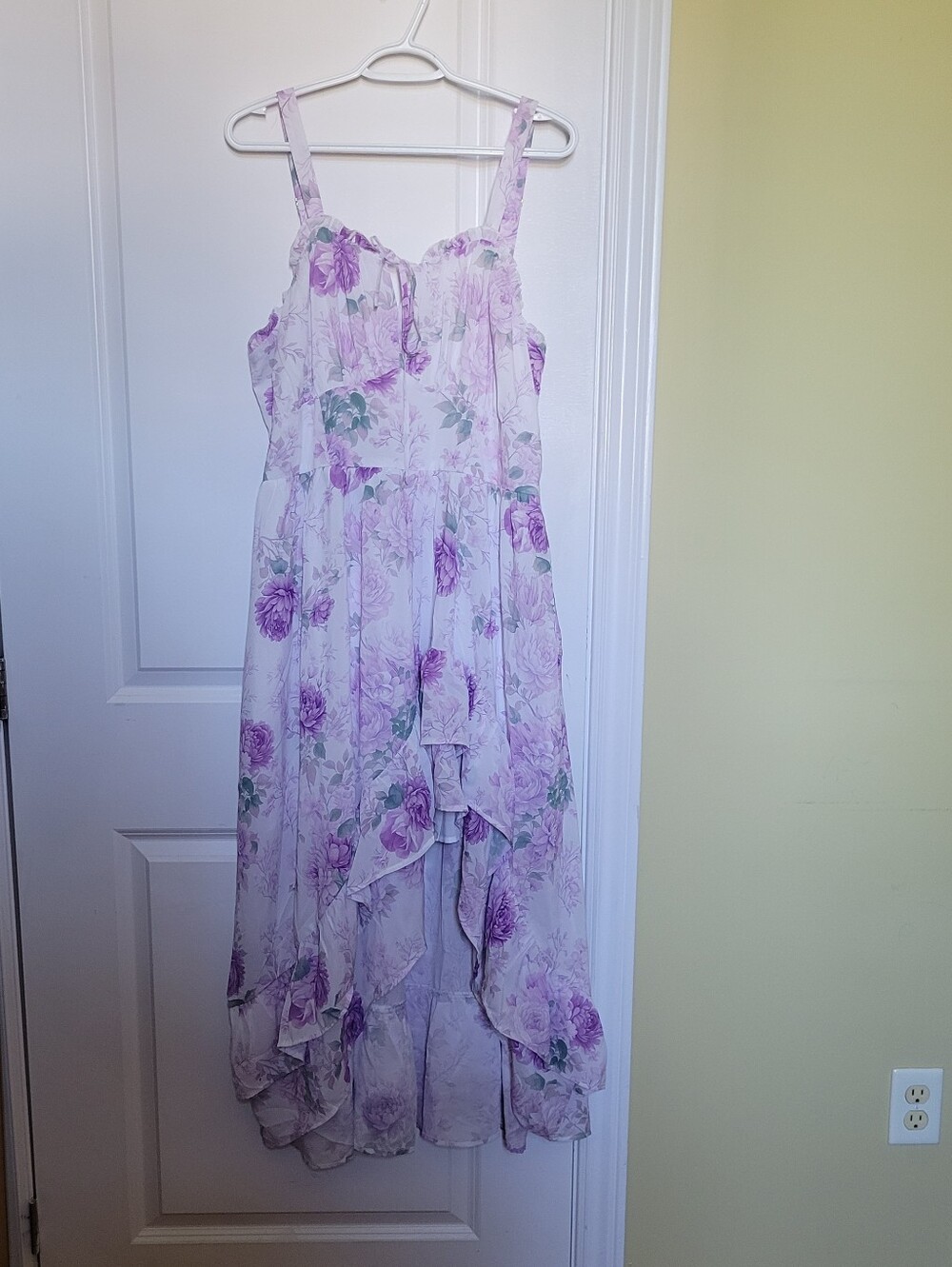 Scarlet Darkness dress summer wedding guest floral flowers plus size 2X NWT